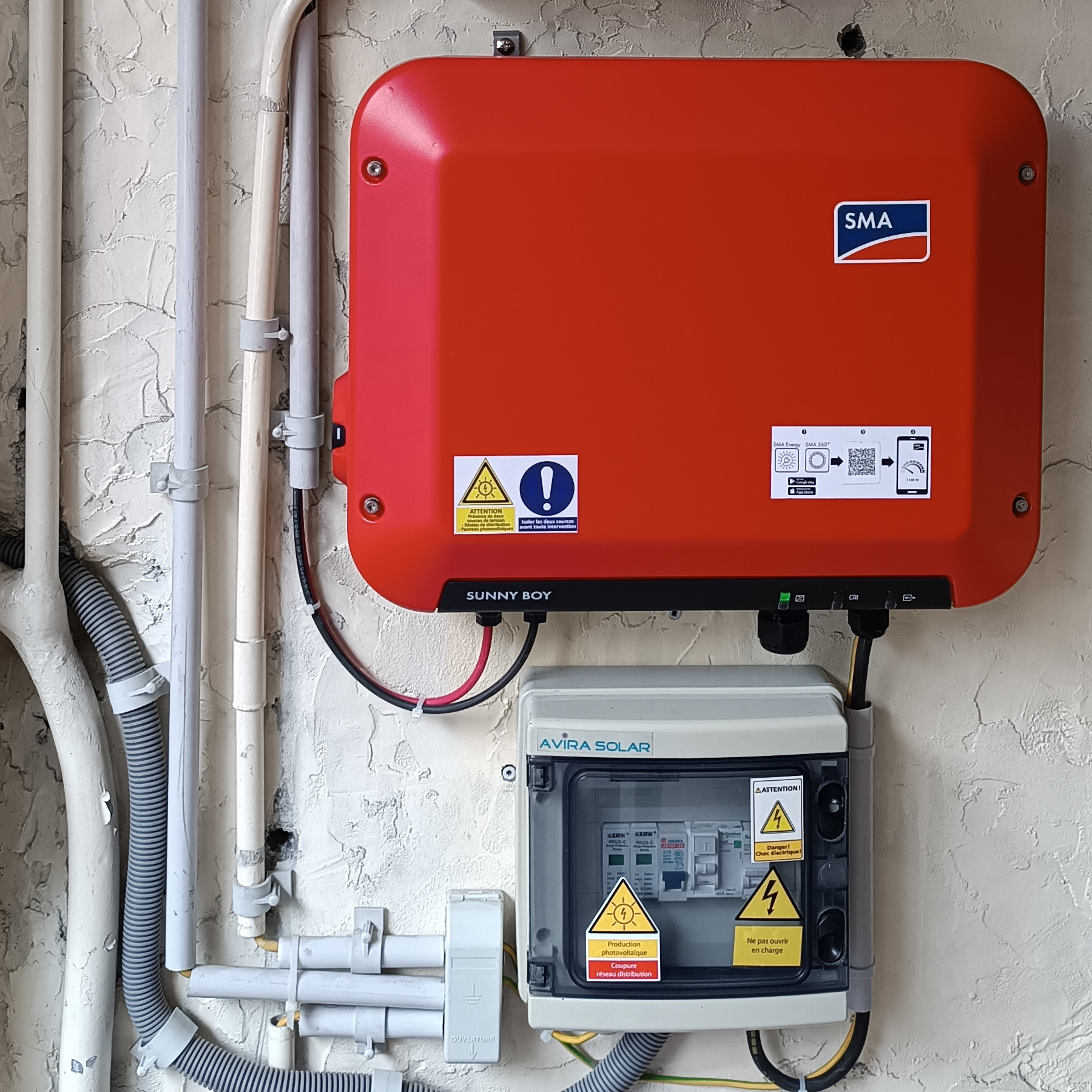 Nouvel onduleur après intervention